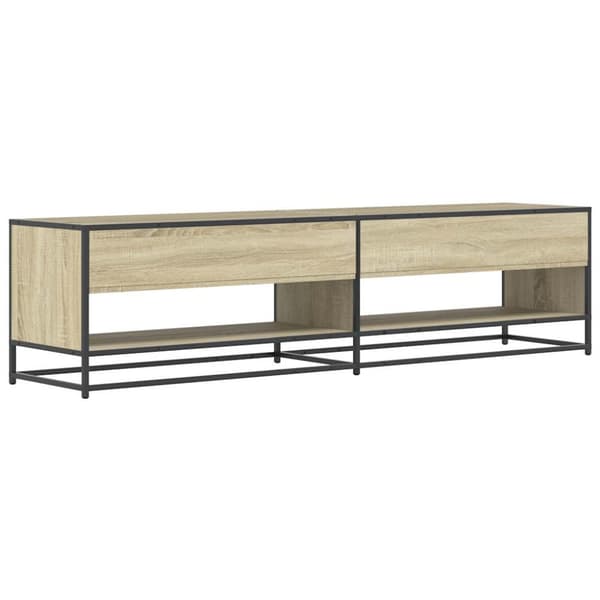 tv-bord 180,5x40x46 cm konstrueret træ sonoma-eg