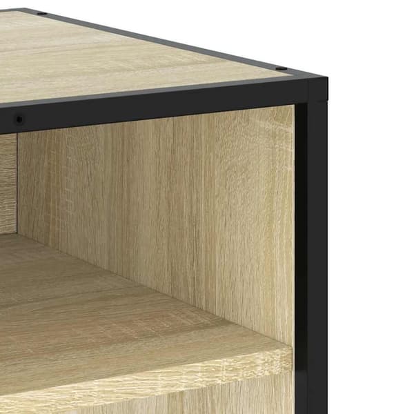 tv-bord 180,5x40x46 cm konstrueret træ sonoma-eg