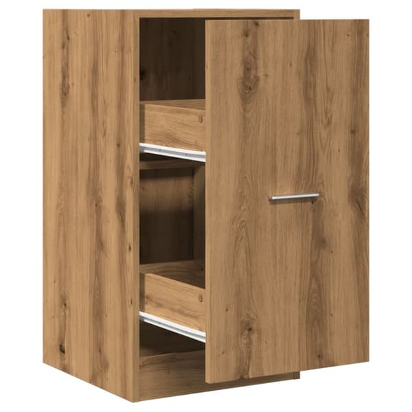 apotekerskab 40x41x77,5 cm konstrueret træ egetræsfarve