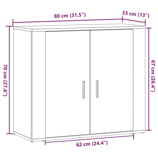 Senkki artesaani tammi 80x33x70 cm tekninen puu