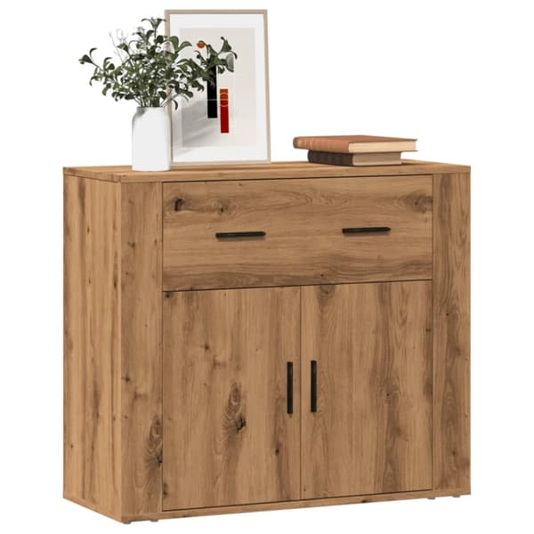 Skänk ek 80x33x70 cm konstruerat trä
