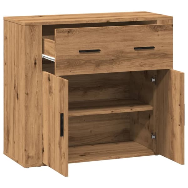 Skänk ek 80x33x70 cm konstruerat trä
