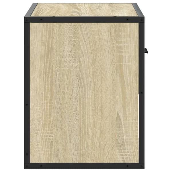 Tv-bänk sonoma-ek 60x31x39,5 cm konstruerat trä och metall