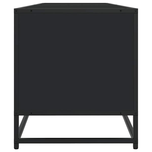 Tv-bänk svart 180,5x40x46 cm konstruerat trä