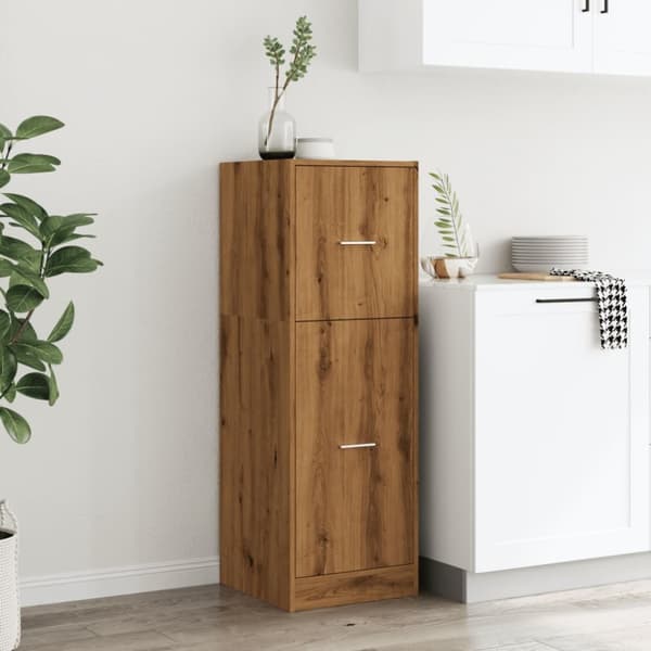udtræksskab 40x41x118 cm konstrueret træ sonoma-eg