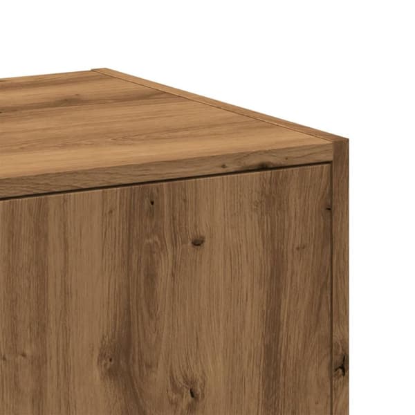 udtræksskab 40x41x118 cm konstrueret træ sonoma-eg
