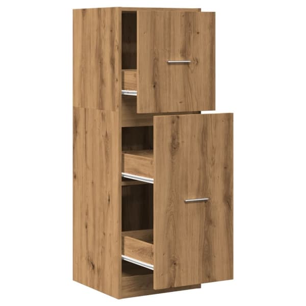 udtræksskab 40x41x118 cm konstrueret træ sonoma-eg