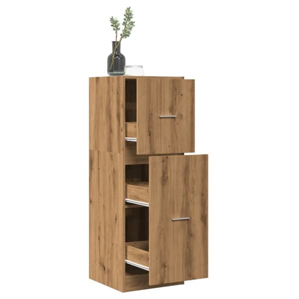 udtræksskab 40x41x118 cm konstrueret træ sonoma-eg