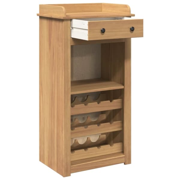 vinskab Panama 57x40x111,5 cm massivt fyrretræ