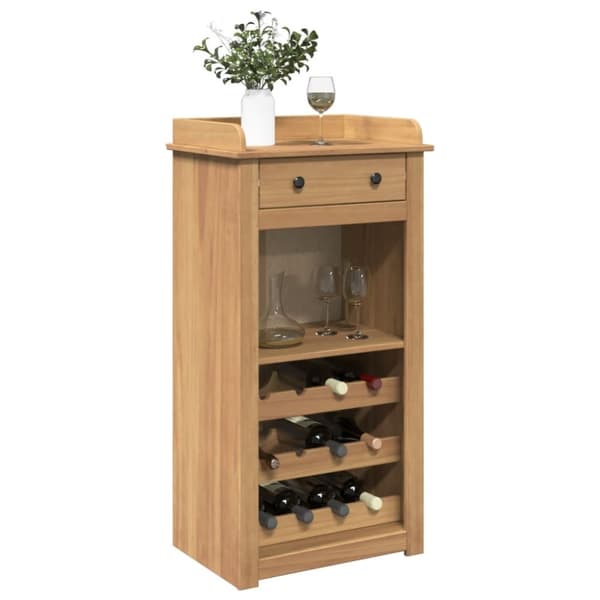 vinskab Panama 57x40x111,5 cm massivt fyrretræ
