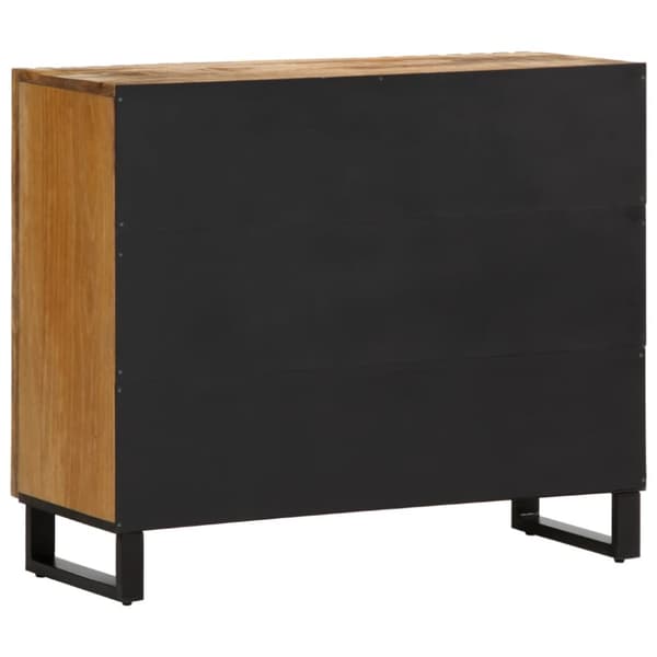 skænk 90x34x75 cm massivt ru mangotræ