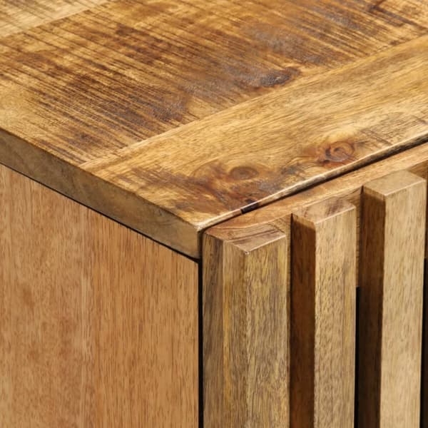 skænk 90x34x75 cm massivt ru mangotræ