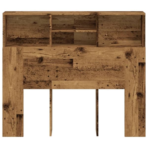 Päätylevykaappi vanha puu 120x19x103,5 cm tekninen puu