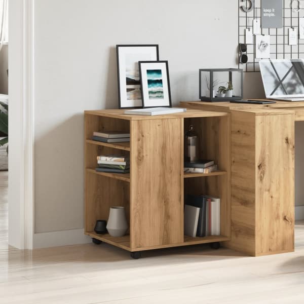 rullebord 60x53x72 cm konstrueret træ kunsteg