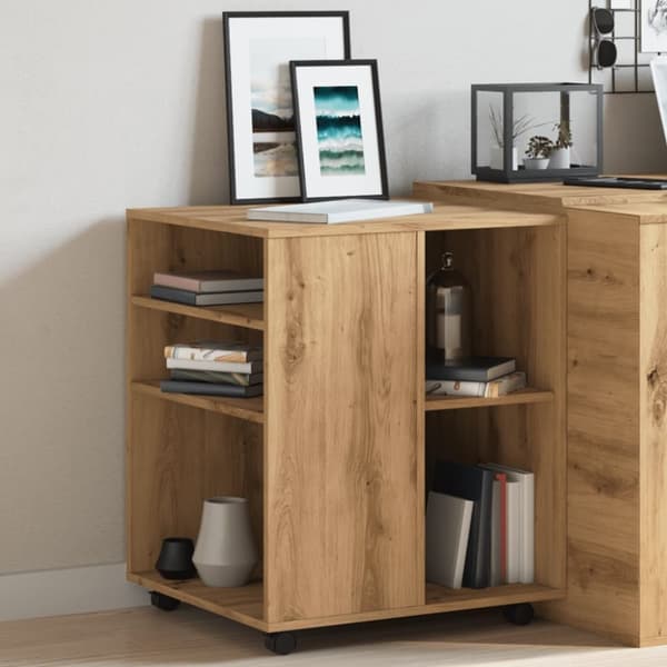 rullebord 60x53x72 cm konstrueret træ kunsteg