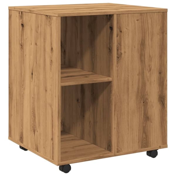 rullebord 60x53x72 cm konstrueret træ kunsteg
