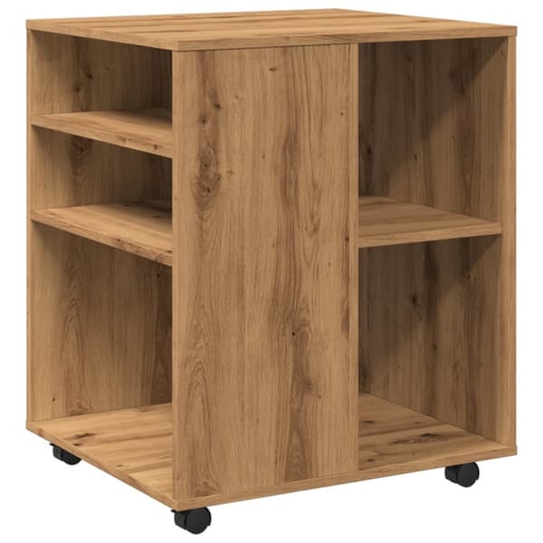 rullebord 60x53x72 cm konstrueret træ kunsteg