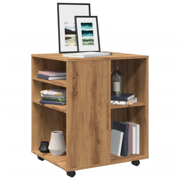 rullebord 60x53x72 cm konstrueret træ kunsteg