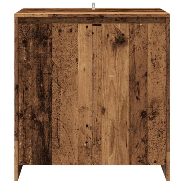skænk 70x41x75 cm konstrueret træ antikt trælook