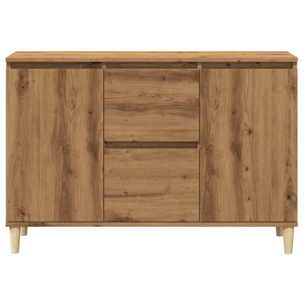 skænk 102x35x70 cm konstrueret træ kunsteg