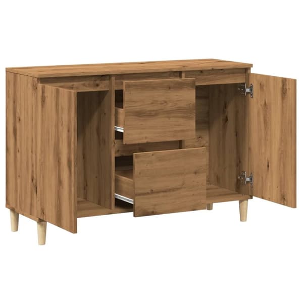 skænk 102x35x70 cm konstrueret træ kunsteg