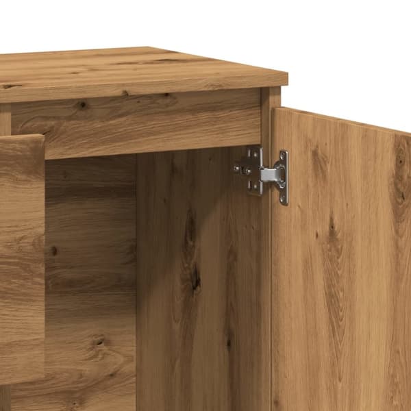 skænk 102x35x70 cm konstrueret træ kunsteg