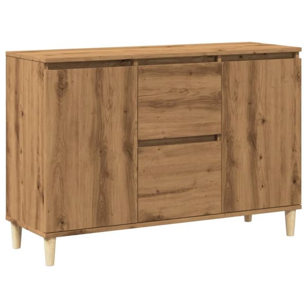 skænk 102x35x70 cm konstrueret træ kunsteg