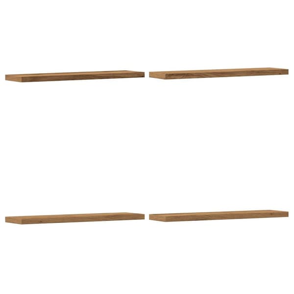 Seinähyllyt 4 kpl artesaani tammi 40x20x1,5 cm tekninen puu