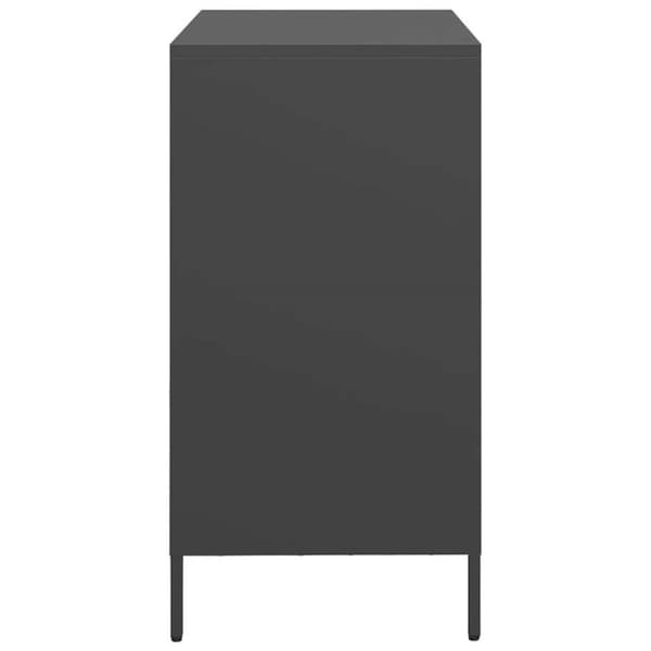 Skänk svart 68x39x73,5 cm kallvalsat stål