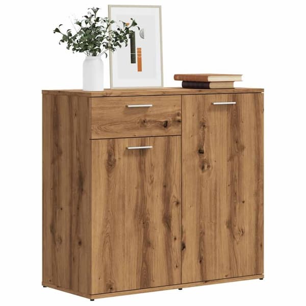 skænk 80x36x75 cm konstrueret træ artisan eg