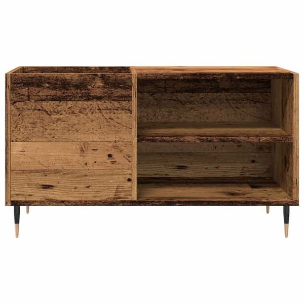 vinylskab 84,5x38x48 cm konstrueret træ antikt trælook
