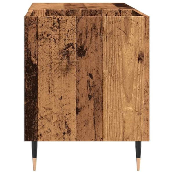 vinylskab 84,5x38x48 cm konstrueret træ antikt trælook