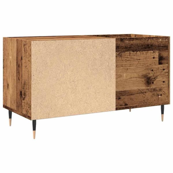 vinylskab 84,5x38x48 cm konstrueret træ antikt trælook