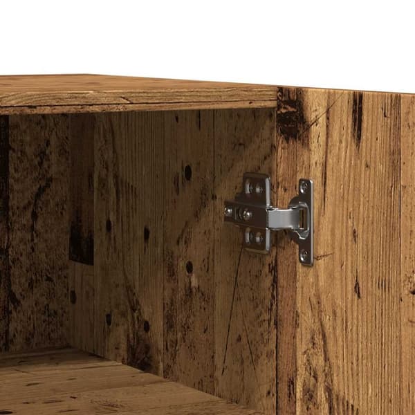 skænk 100x36x60 cm konstrueret træ gammelt træ-look
