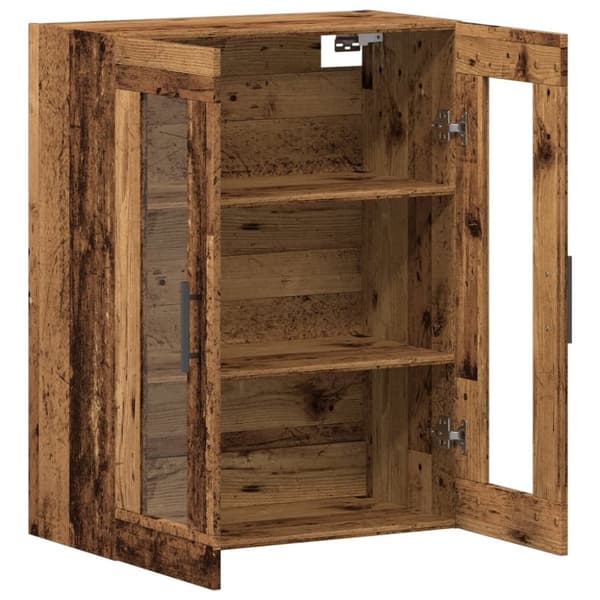 skænk 69,5x34x90 cm konstrueret træ antikt trælook