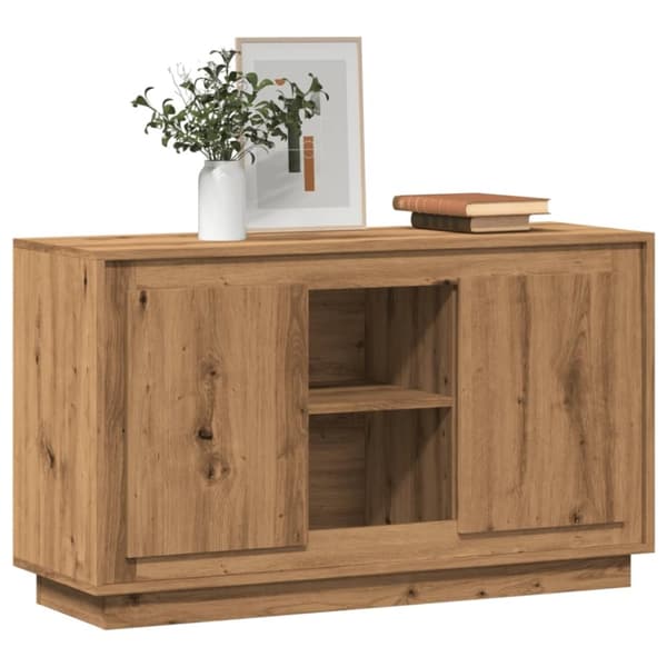 skænk 102x35x60 cm konstrueret træ kunsteg