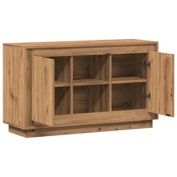 skænk 102x35x60 cm konstrueret træ kunsteg