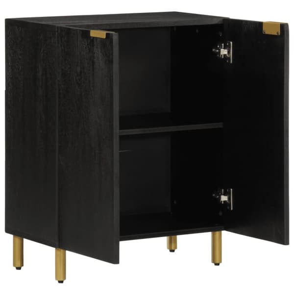 skab 60x33x75 cm konstrueret træ sort