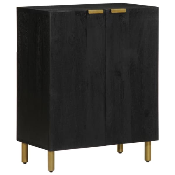 skab 60x33x75 cm konstrueret træ sort