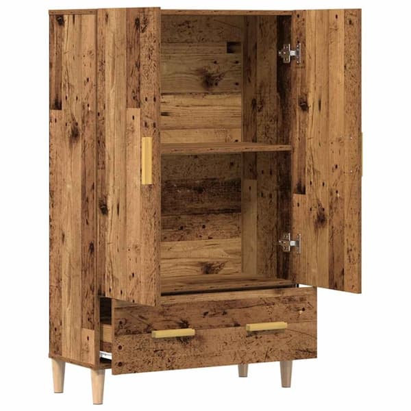 skab 70x31x115 cm konstrueret træ gammelt træ