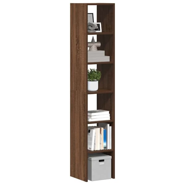 Kirjahyllyt 2 kpl Ruskea Tammi 30x30x80 cm