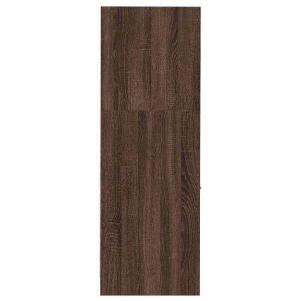 apotekerskab 30x41x118 cm konstrueret træ brun egetræsfarve