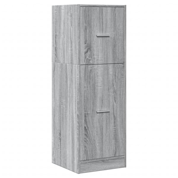 udtræksskab 40x41x118 cm konstrueret træ grå sonoma-eg