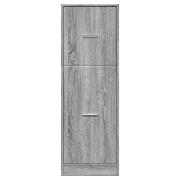 udtræksskab 40x41x118 cm konstrueret træ grå sonoma-eg
