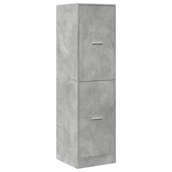 apotekerskab 40x41x144,5 cm konstrueret træ betongrå