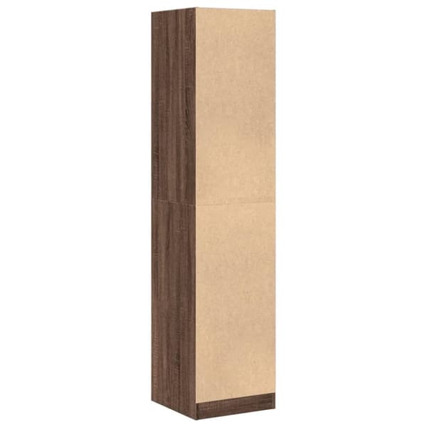 apotekerskab 40x41x174,5 cm konstrueret træ brun egetræsfarve