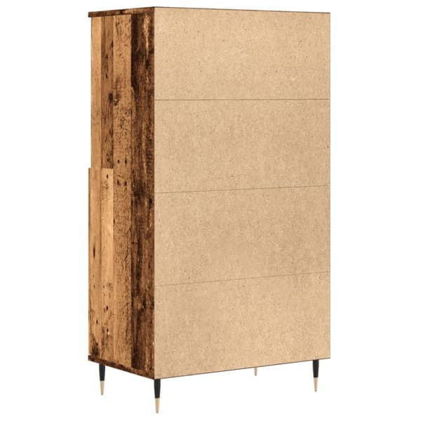skab 60x36x110 cm konstrueret træ gammelt træ-look