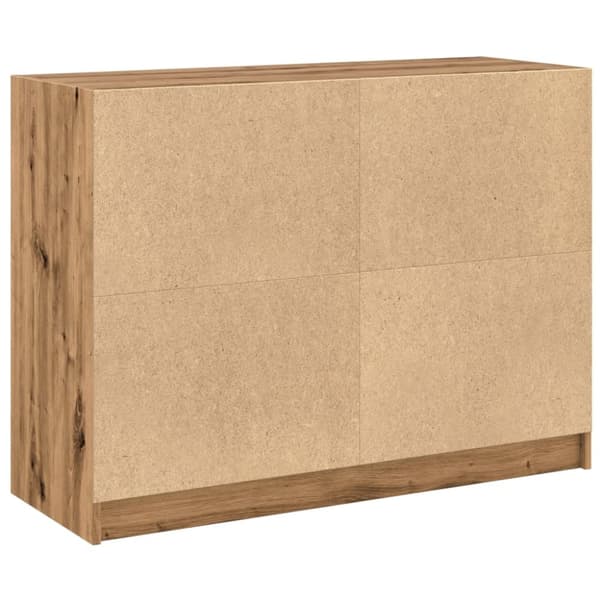 skænk 102x37x75,5 cm konstrueret træ kunsteg
