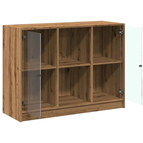skænk 102x37x75,5 cm konstrueret træ kunsteg