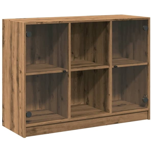 skænk 102x37x75,5 cm konstrueret træ kunsteg